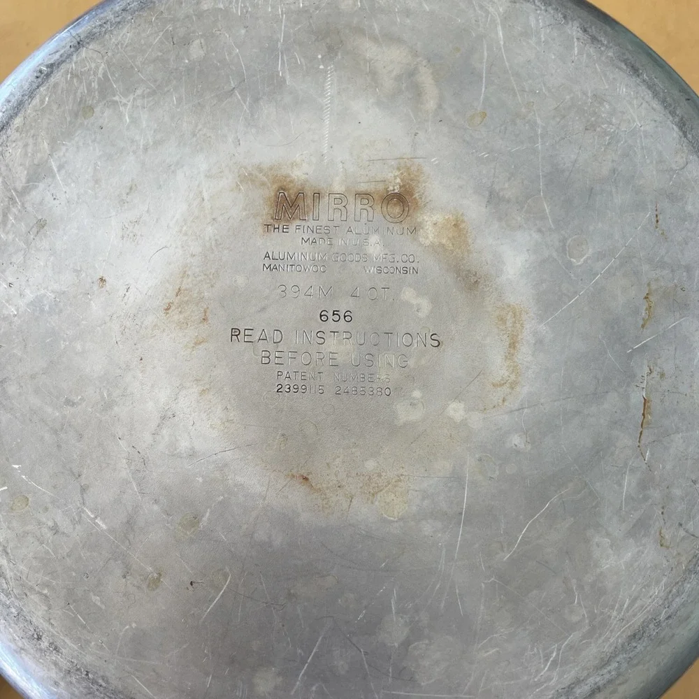 Vintage Mirro Matic Aluminum Pressure Cooker 394M 4 Quart